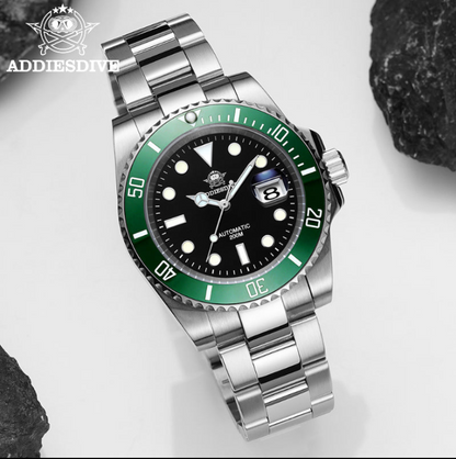 ADDIESDIVE Orologio subacqueo automatico da uomo, subacqueo 200 m, NH35A/8215 (H3AC)