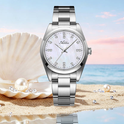 Orologio da donna di lusso Addies al quarzo in acciaio inox, 31 mm (AW25909)