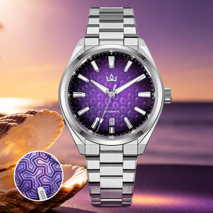 Orologio automatico di lusso AddiesKIN K014 da 40 mm con quadrante in rilievo tipo cammeo e movimento ST2130