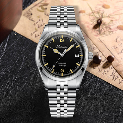 ★Magazzino italiano★Addiesdive Orologio automatico da 39 mm, subacqueo 100 m, NH35 (AD2038)