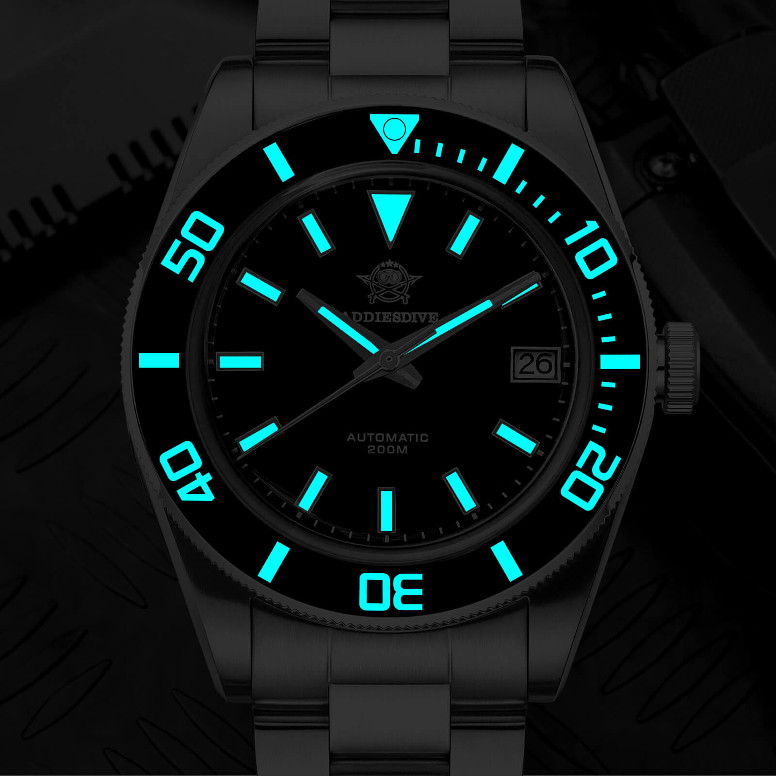 Addiesdive Orologio da Uomo Retro Sub 39mm NH35 AD2084