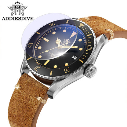 🔥SALDI D'AUTUNNO 🔥ADDIESDIVE® Orologio subacqueo automatico in pelle AD2101