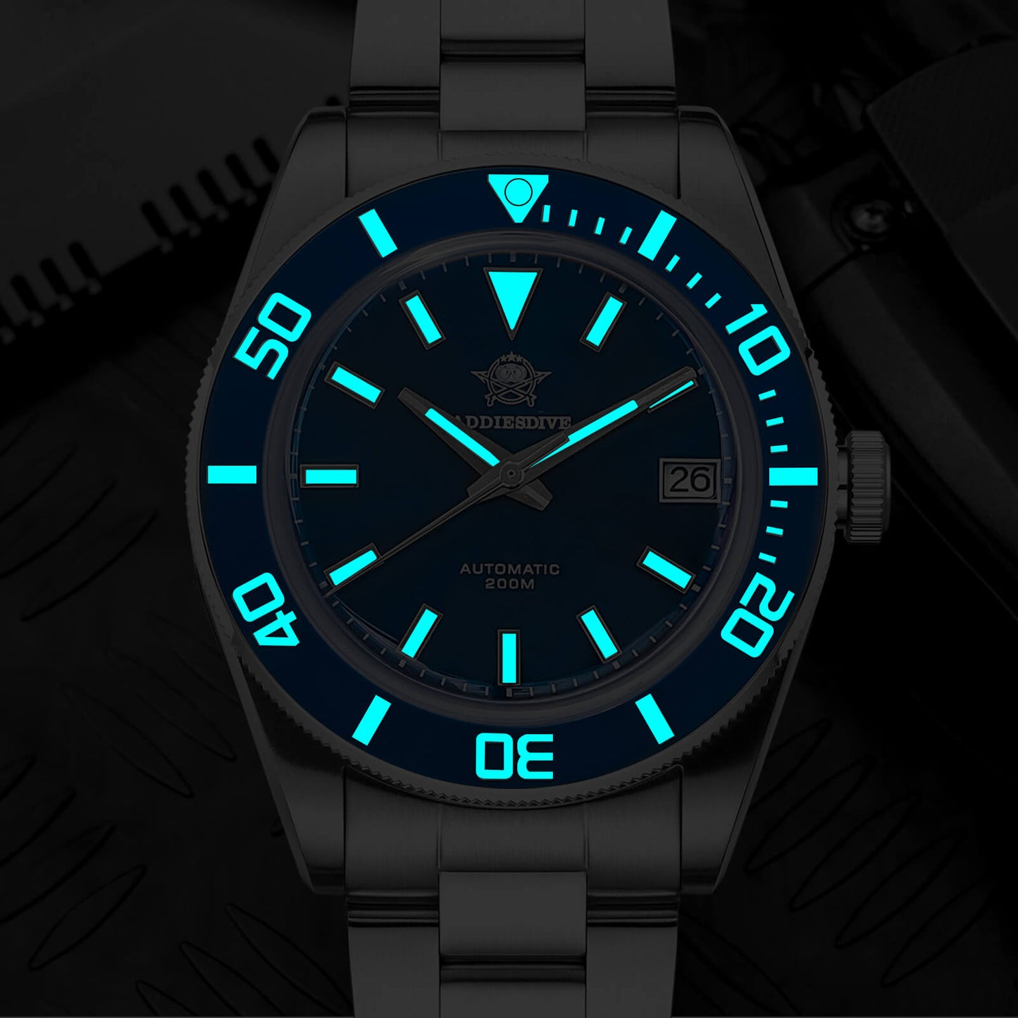 Addiesdive Orologio da Uomo Retro Sub 39mm NH35 AD2084