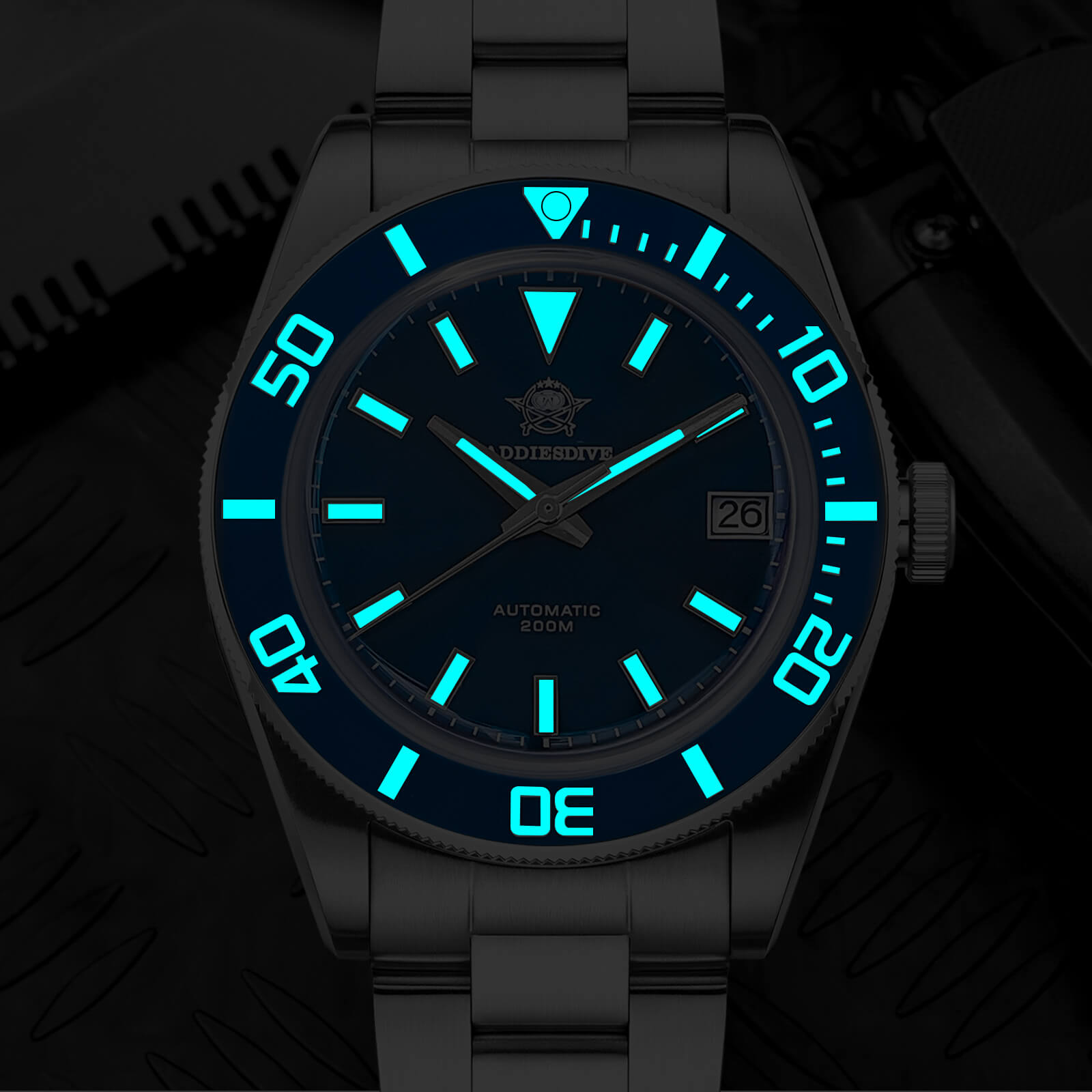 Addiesdive Orologio da Uomo Retro Sub 39mm NH35 AD2084