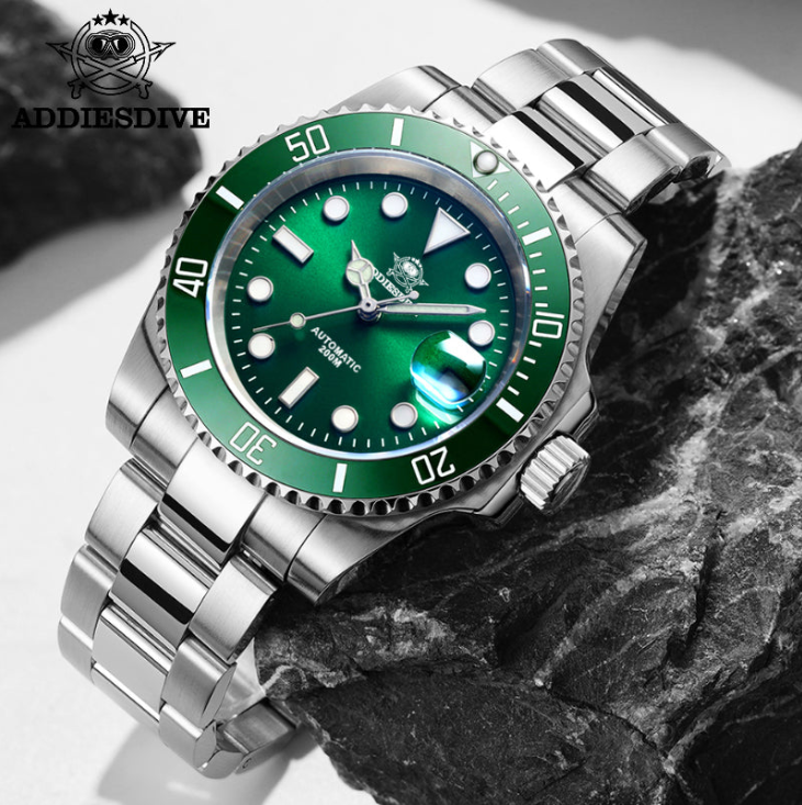 ADDIESDIVE Orologio subacqueo automatico da uomo, subacqueo 200 m, NH35A/8215 (H3AC)