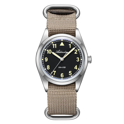 ADDIESDIVE 37mm VH31 Retro Pilot Field Watch AD2079 Quadrante B