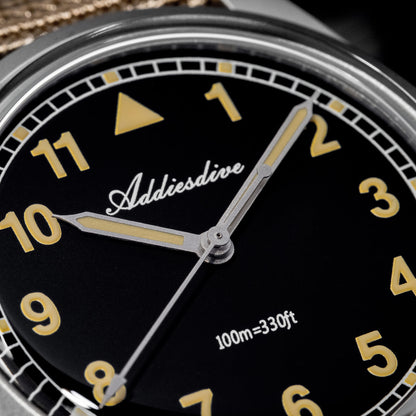 ADDIESDIVE 37mm VH31 Retro Pilot Field Watch AD2079