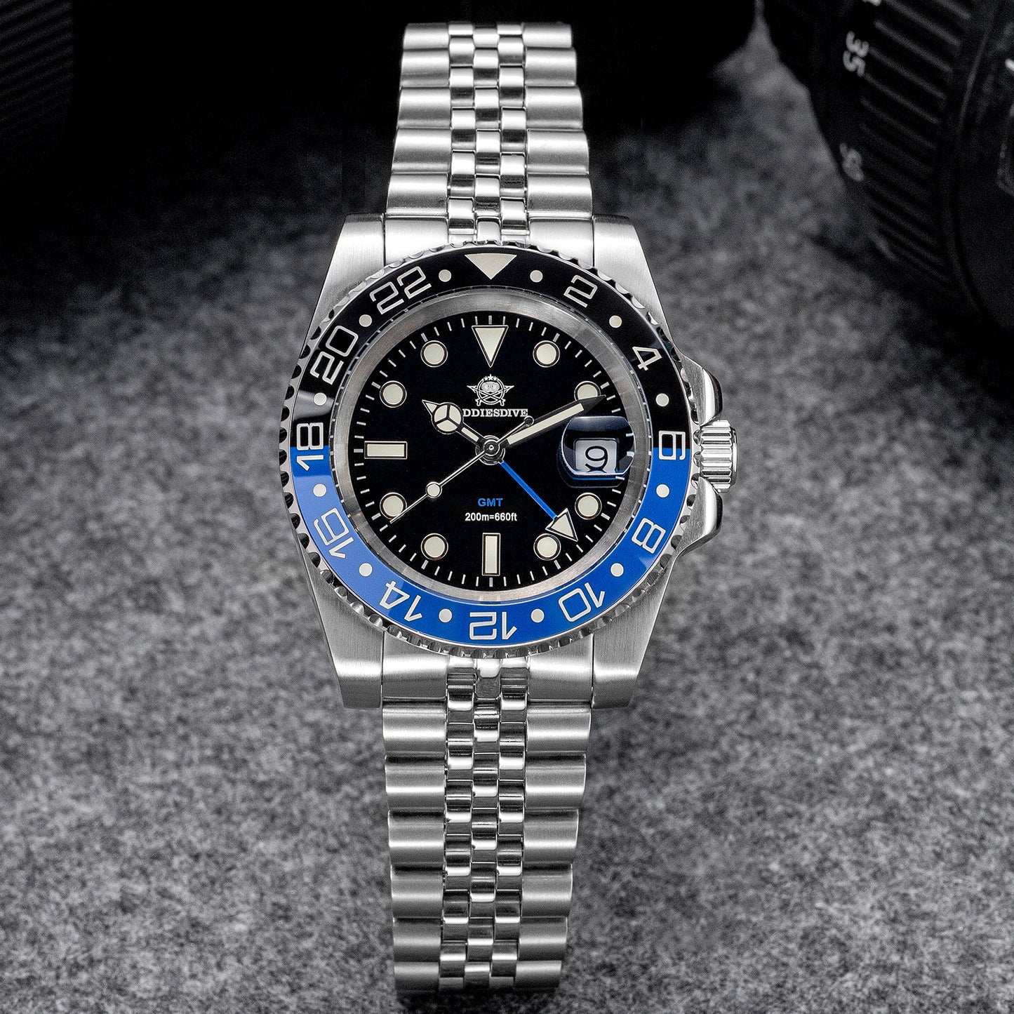 🔥Saldi Estivi🔥ADDIESDIVE Water Ghost - Orologio subacqueo di lusso GMT al quarzo AD2050 con datario