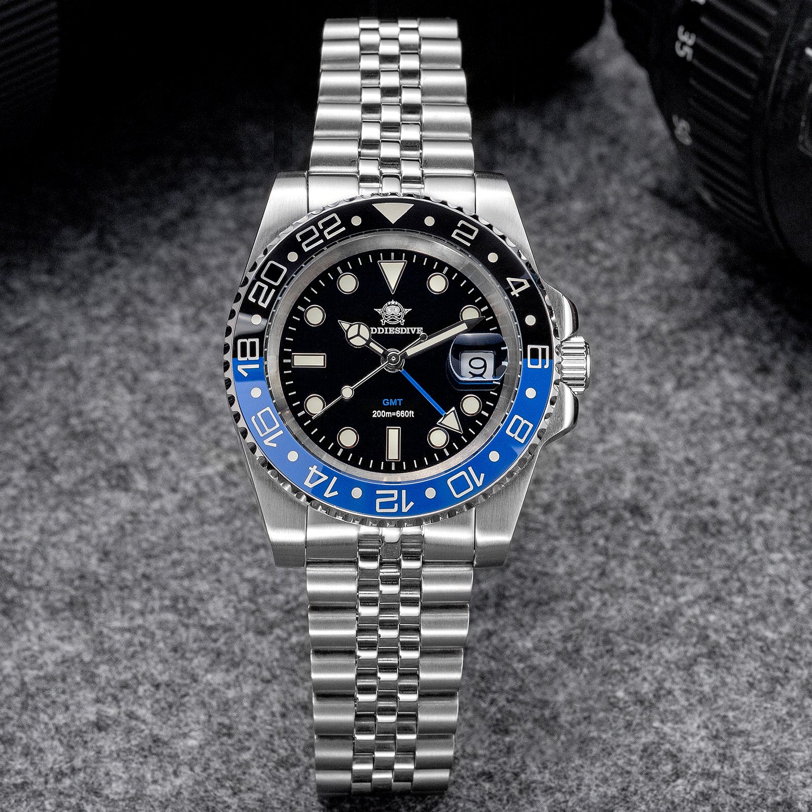 🔥Saldi Estivi🔥ADDIESDIVE Water Ghost - Orologio subacqueo di lusso GMT al quarzo AD2050 con datario