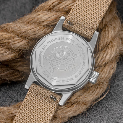 ★Magazzino Italia★ADDIESDIVE Orologio meccanico vintage 36mm AD2076