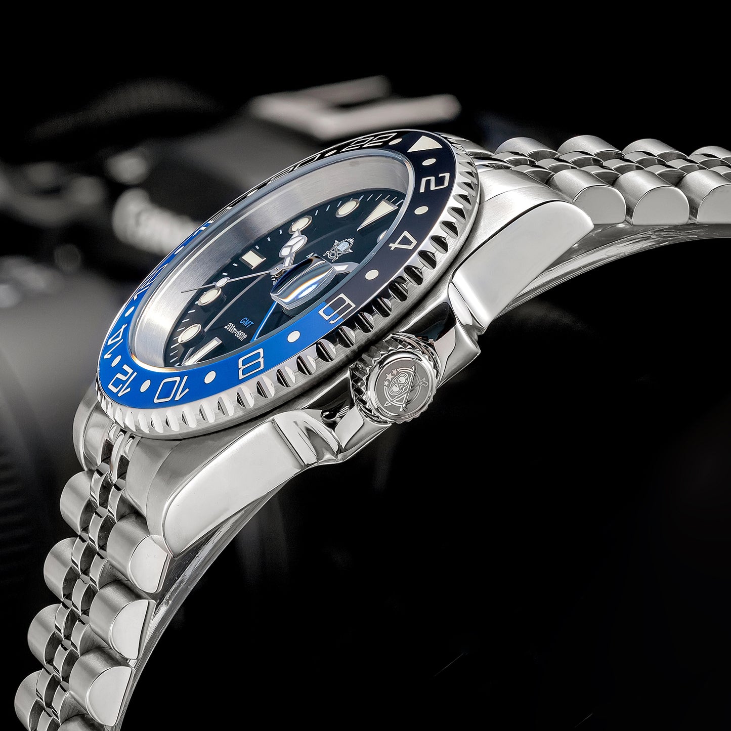 🔥Saldi Estivi🔥ADDIESDIVE Water Ghost - Orologio subacqueo di lusso GMT al quarzo AD2050 con datario