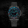 ADDIESDIVE Water Ghost Orologio Subacqueo di Lusso GMT Orologio al Quarzocon Calendario AD2050