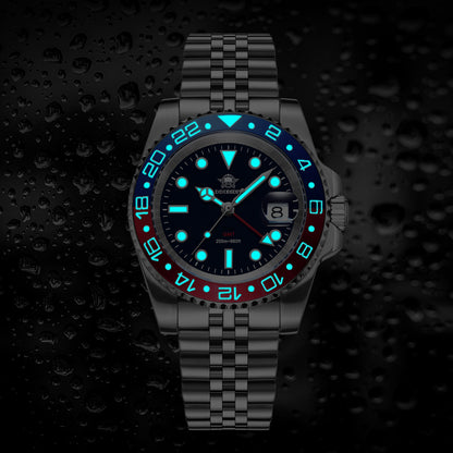 🔥Saldi Estivi🔥ADDIESDIVE Water Ghost - Orologio subacqueo di lusso GMT al quarzo AD2050 con datario