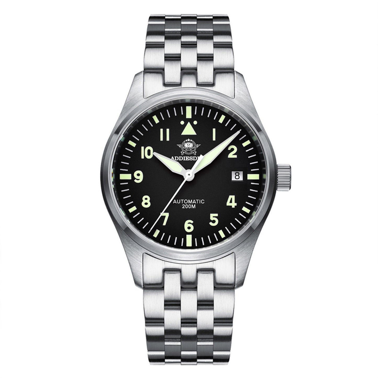 ★Magazzino Italia★ADDIESDIVE AD2519 Subacqueo Retro | 200M, Automatico, Zaffiro