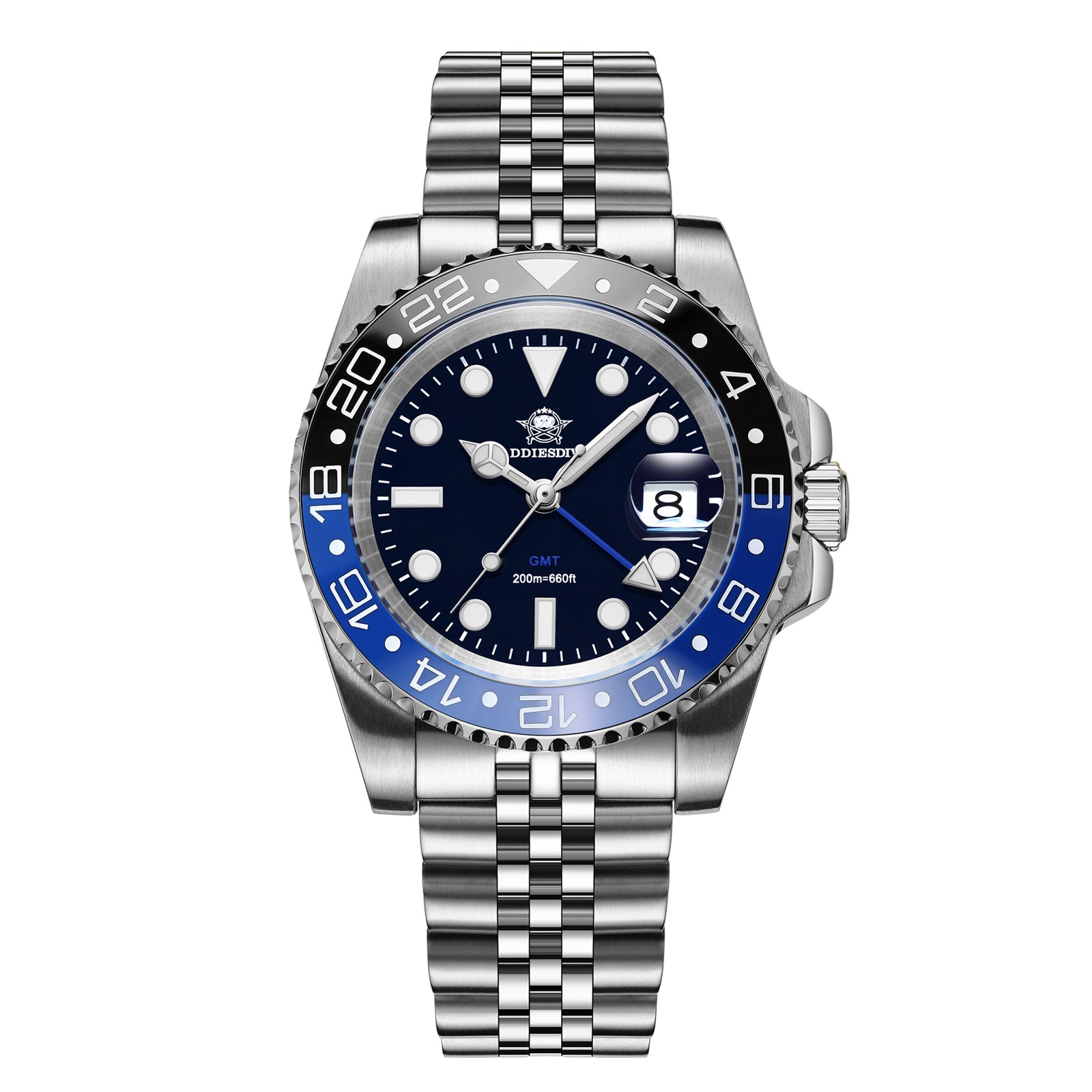 🔥Saldi Estivi🔥ADDIESDIVE Water Ghost - Orologio subacqueo di lusso GMT al quarzo AD2050 con datario