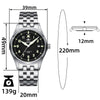 ★Magazzino Italia★ADDIESDIVE AD2519 Subacqueo Retro | 200M, Automatico, Zaffiro