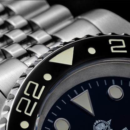 🔥Saldi Estivi🔥ADDIESDIVE Water Ghost - Orologio subacqueo di lusso GMT al quarzo AD2050 con datario