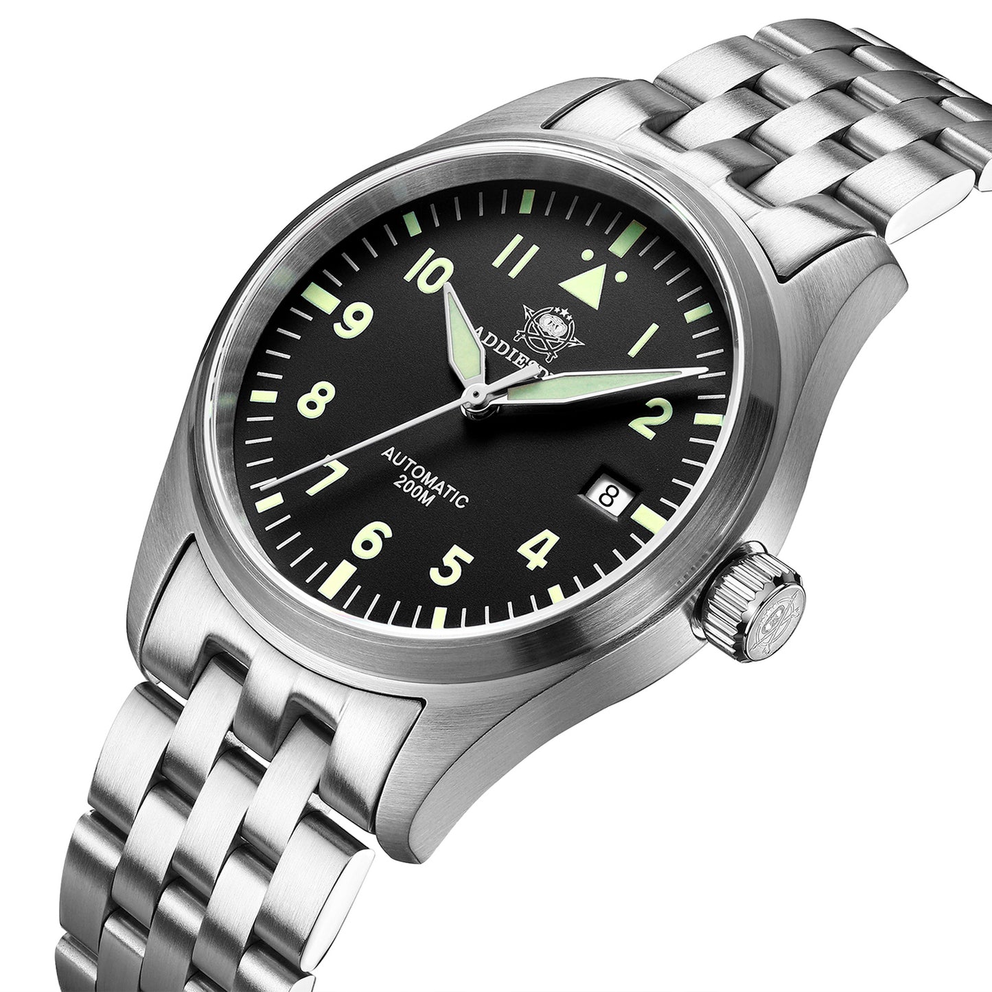 ★Magazzino Italia★ADDIESDIVE AD2519 Subacqueo Retro | 200M, Automatico, Zaffiro