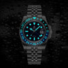 ADDIESDIVE Water Ghost Orologio Subacqueo di Lusso GMT Orologio al Quarzocon Calendario AD2050