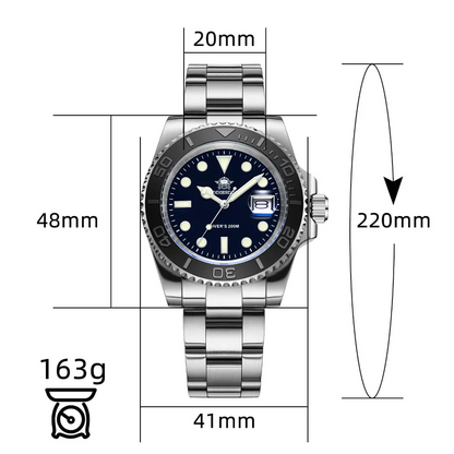 🔥SALDI D'AUTUNNO 🔥Addiesdive Orologio al quarzo 41mm Diver's 200M (MY-H3C)
