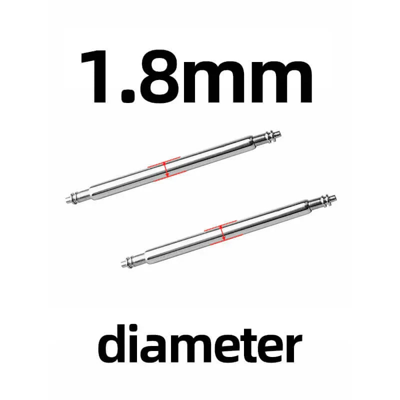 10 perni a molla con diametro di 1,5/1,8 mm per cinturini di orologi da 18/20/22 mm. 1.8mm 10PCS
