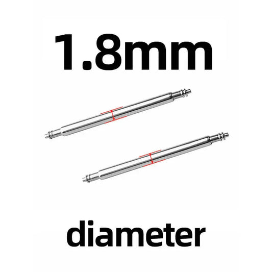 10 perni a molla con diametro di 1,5/1,8 mm per cinturini di orologi da 18/20/22 mm. 1.8mm 10PCS