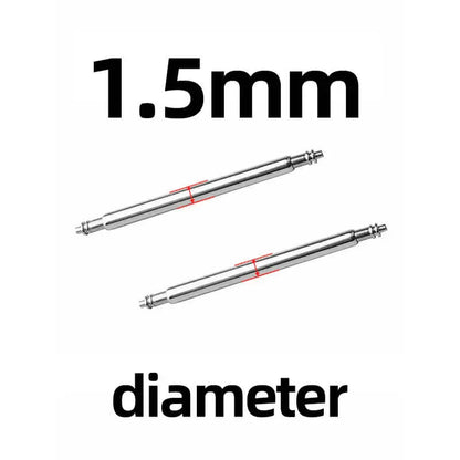 10 perni a molla con diametro di 1,5/1,8 mm per cinturini di orologi da 18/20/22 mm. 1.5mm 10PCS
