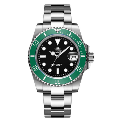 ADDIESDIVE Orologio subacqueo automatico da uomo, subacqueo 200 m, NH35A/8215 (H3AC) nero e verde
