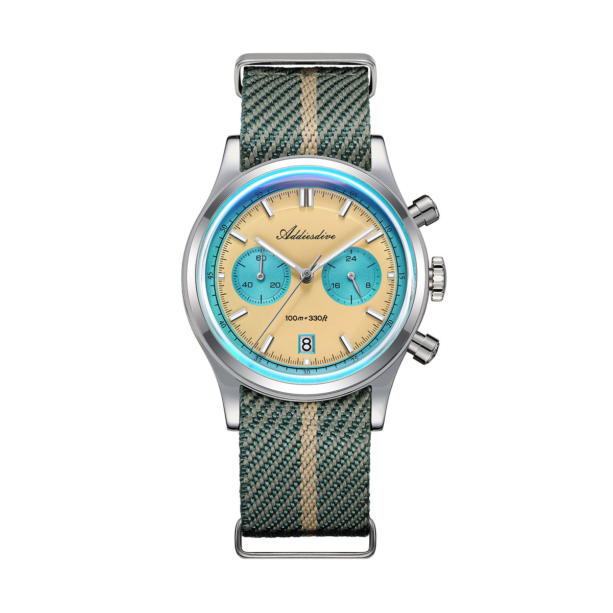🔥SALDI D'AUTUNNO 🔥 Orologio cronografo ADDIESDIVE OS21 da 38 mm AD2542 Giallo
