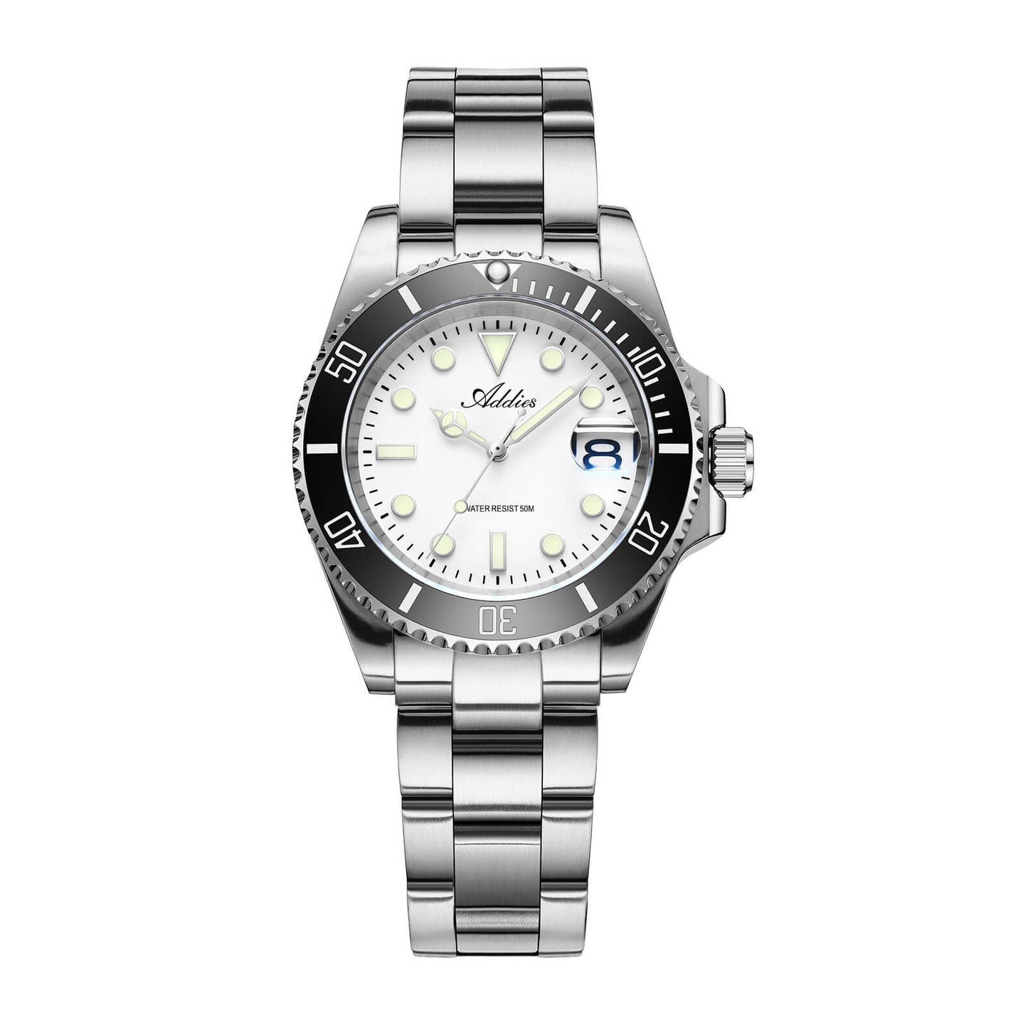 Addies Orologio al quarzo Luxury in acciaio inossidabile AW25902 Bianco