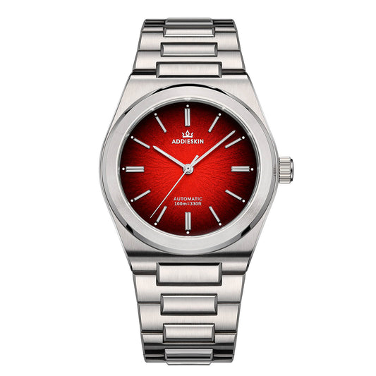 AddiesKIN K001 "Eye of Exploration" – Orologio Automatico da Uomo con Movimento 9015 Rosso