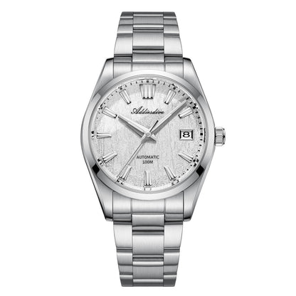 ADDIESDIVE 39mm Orologio Automatico NH35 con Quadrante 3D Bark Texture da AD2075 Bianco