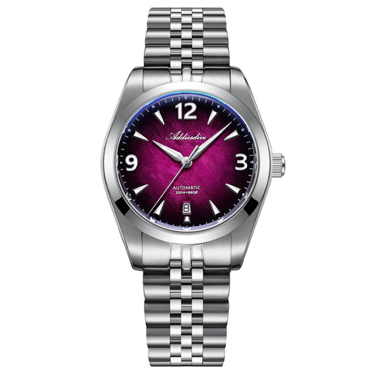 ADDIESDIVE AD2560 Orologio Automatico da Uomo 39mm – Miyota 8215, Vetro Zaffiro e Impermeabilità 200m Viola