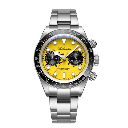🔥SALDI D'AUTUNNO 🔥 Orologio cronografo ADDIESDIVE 40 mm VK64 AD2520 Giallo