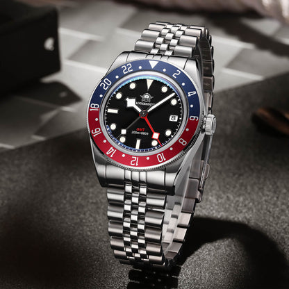 ★Saldi Anniversario★ADDIESDIVE 39mm Orologio al Quarzo BB58 GMT AD2044