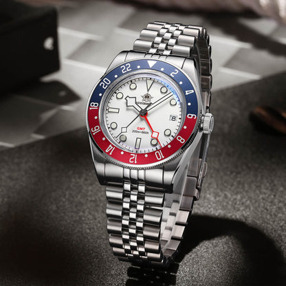 ★Saldi Anniversario★ADDIESDIVE 39mm Orologio al Quarzo BB58 GMT AD2044