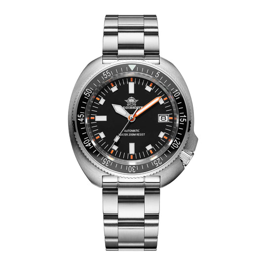 ★Saldi Anniversario★ADDIESDIVE Orologio Subacqueo Retro Captain Willard AD2081 nero