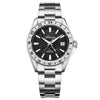 ADDIESDIVE Orologio GMT al quarzo da 38 mm con movimento RONDA 515 (AD2548) Nero