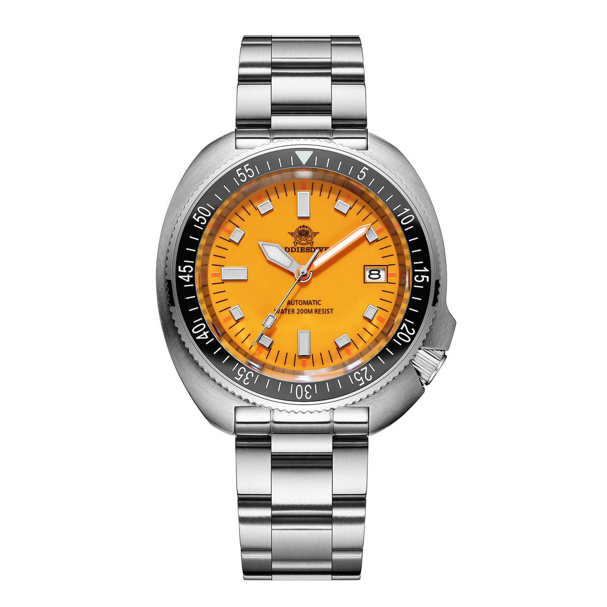 ★Saldi Anniversario★ADDIESDIVE Orologio Subacqueo Retro Captain Willard AD2081 colore arancione