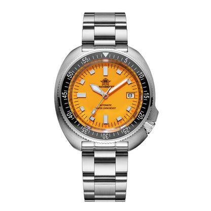 ★Saldi Anniversario★ADDIESDIVE Orologio Subacqueo Retro Captain Willard AD2081 colore arancione