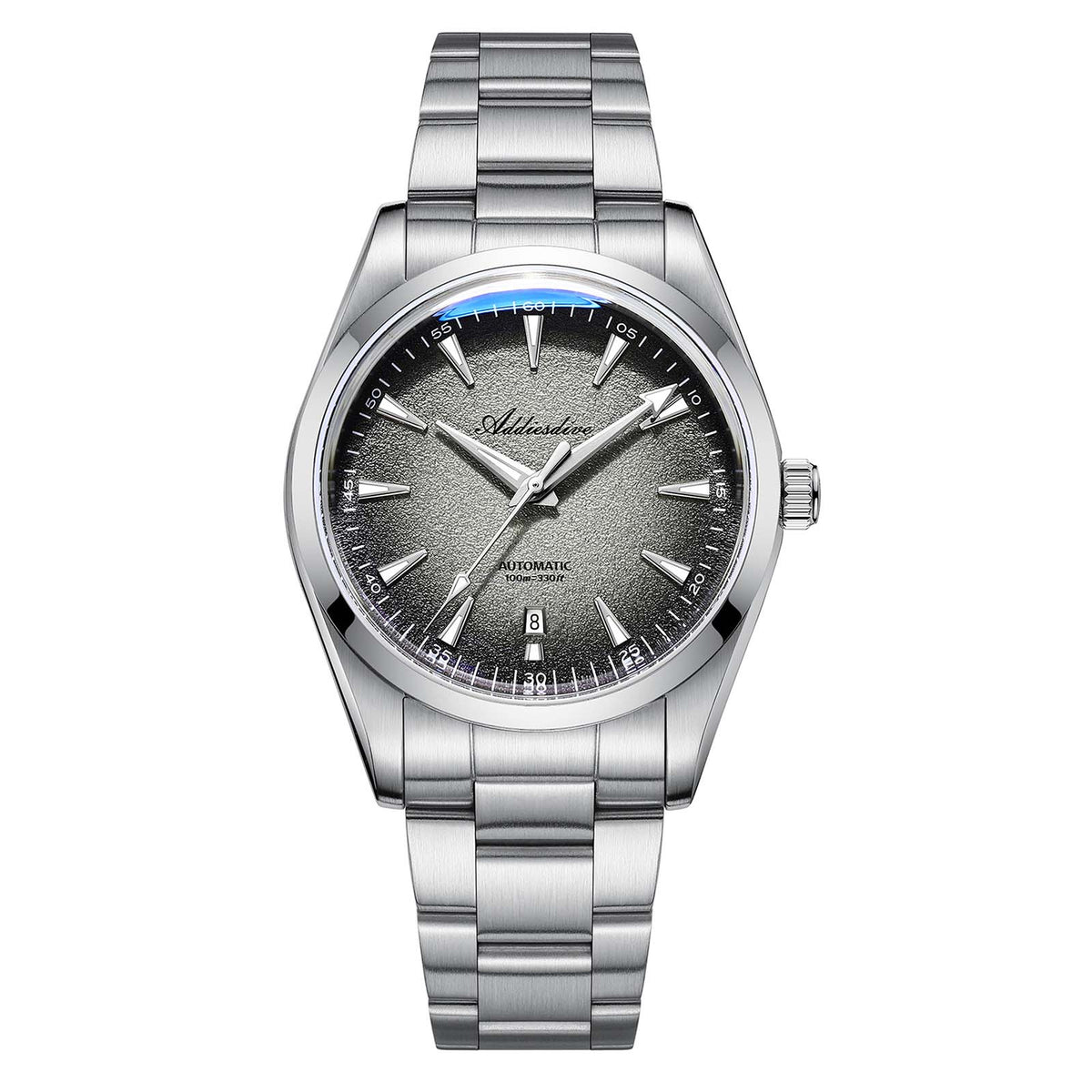★Magazzino Italia★ADDIESDIVE AD2527 Orologio Uomo Lusso | Impermeabile 100M, Automatico Giapponese Grigio