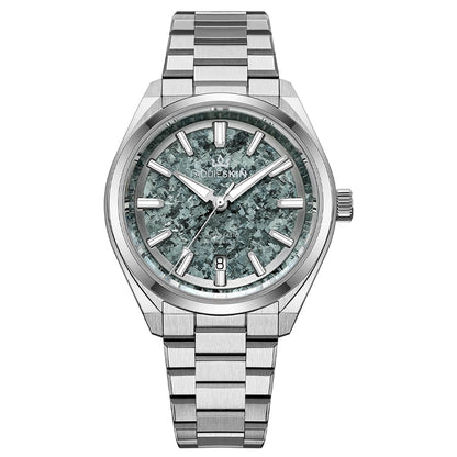 🔥SALDI D'AUTUNNO 🔥AddiesKIN Orologio Automatico di Lusso K006 – 40mm, Quadrante in Titanio Cristallizzato, Movimento Miyota 9015 Verde