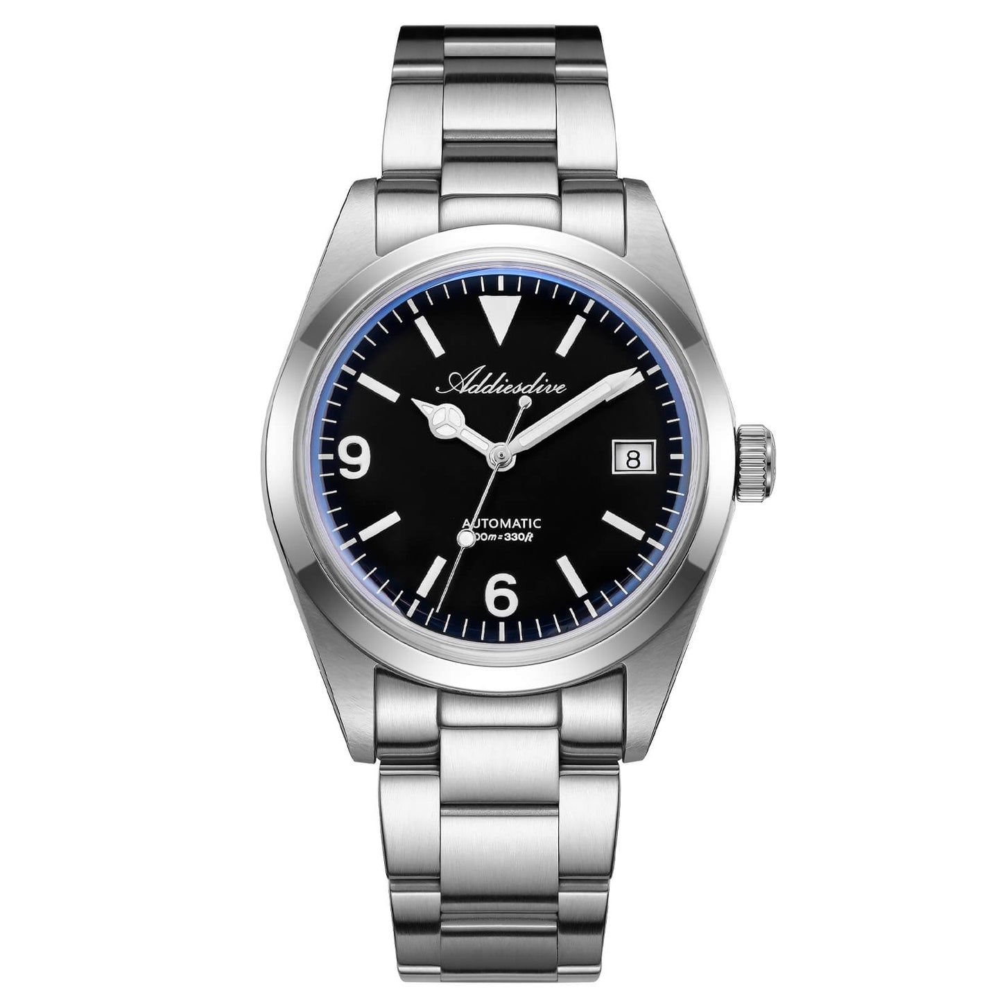 Orologio ADDIESDIVE 36mm AD2556 Automatico Stile Explorer con Movimento ST2130 e Vetro Zaffiro Bombato