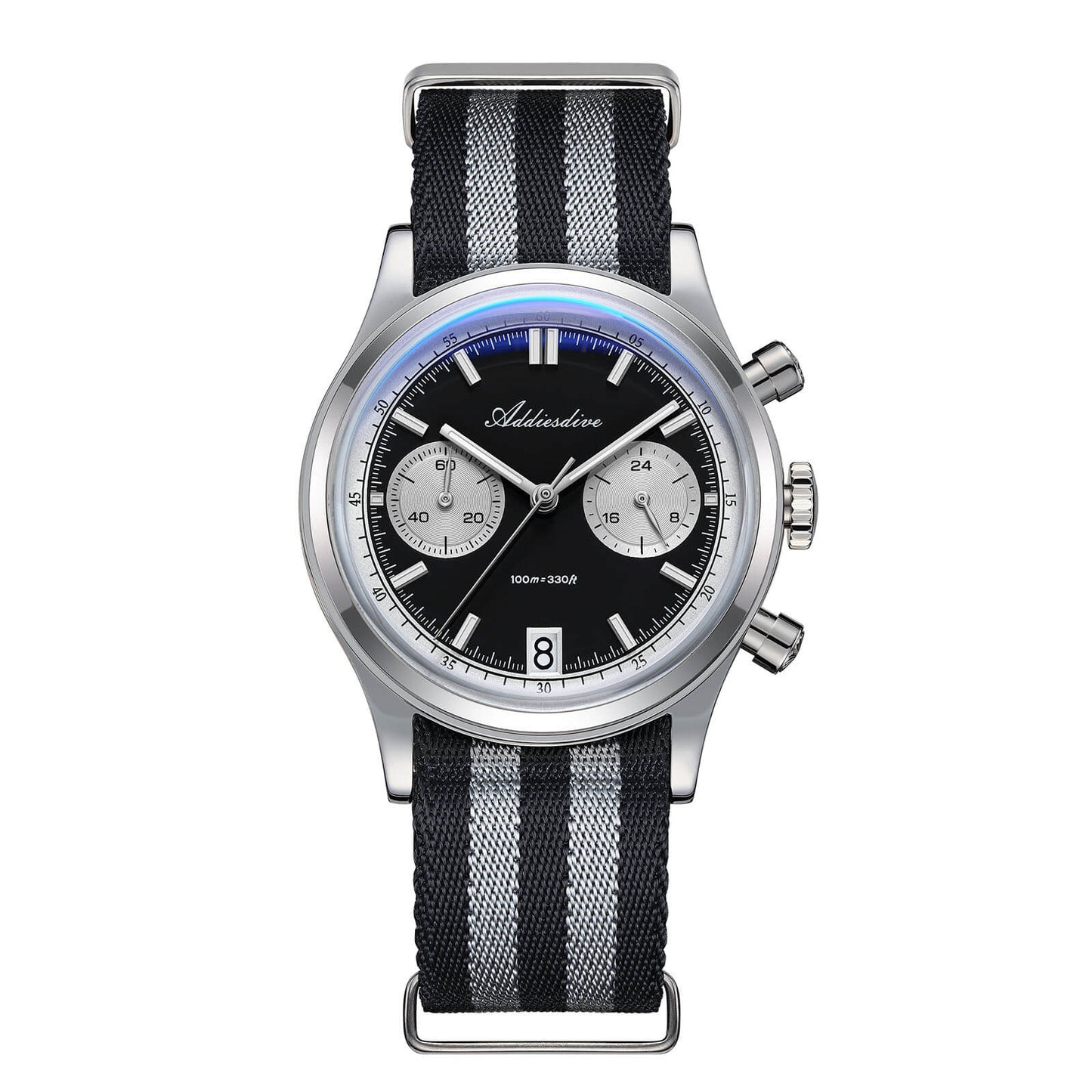 ★Saldi Anniversario★ADDIESDIVE 38mm Orologio cronografo VK64 AD2095 Nero