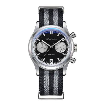 ★Saldi Anniversario★ADDIESDIVE 38mm Orologio cronografo VK64 AD2095 Nero