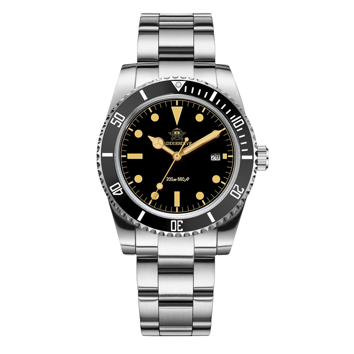 ADDIESDIVE Orologio al Quarzo da 39 mm con Lunetta Girevole Bidirezionale AD2072