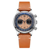 ADDIESDIVE Panda BB Cronografo Retro Orologio da uomo 38mm Orologio al Quarzo, AD2037