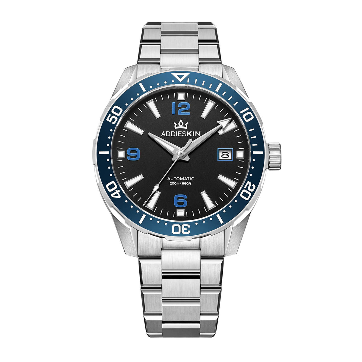 AddiesKIN Orologio da uomo di lusso 40 mm con movimento Miyota 9015 – Modello K009 Blu