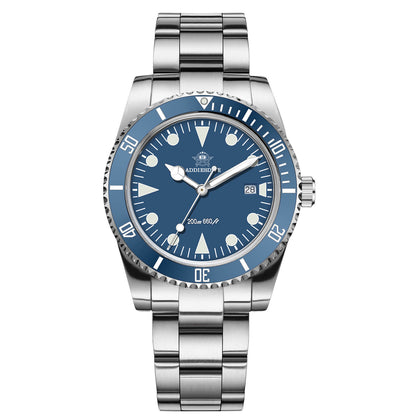 🔥SALDI D'AUTUNNO 🔥 ADDIESDIVE Orologio al Quarzo da 39 mm con Lunetta Girevole Bidirezionale AD2068 Blu
