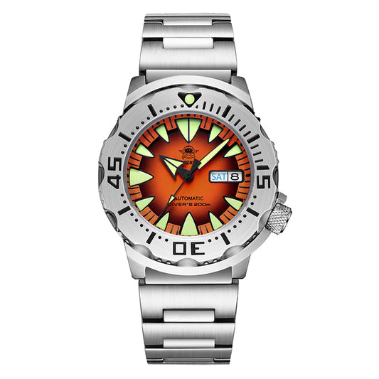 🔥SALDI D'AUTUNNO 🔥 Orologi automatici da sub ADDIESDIVE® Monster da uomo (AD2103) Orange